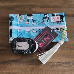 Mickey Mouse Steamboat Makeup Junkie & Teleties Clip Set NWT